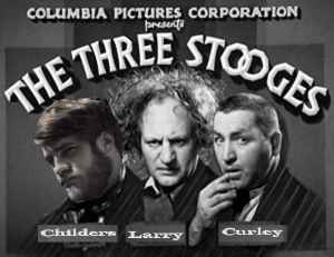 Richard Childers mobbing image #16 - Richard Childers' face superimposed onto an ad for The Three Stooges